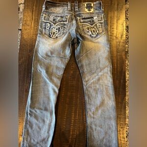 Rock Revival 33/32 Men's Blue Jeans